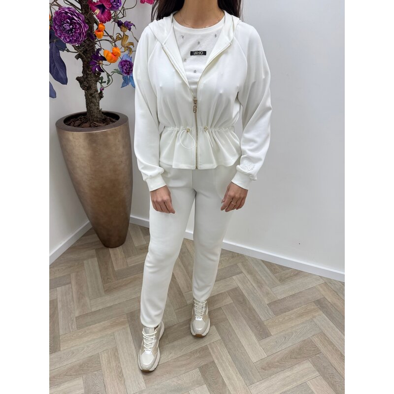 Zipper vest Felpa White Milk Liu Jo 1917