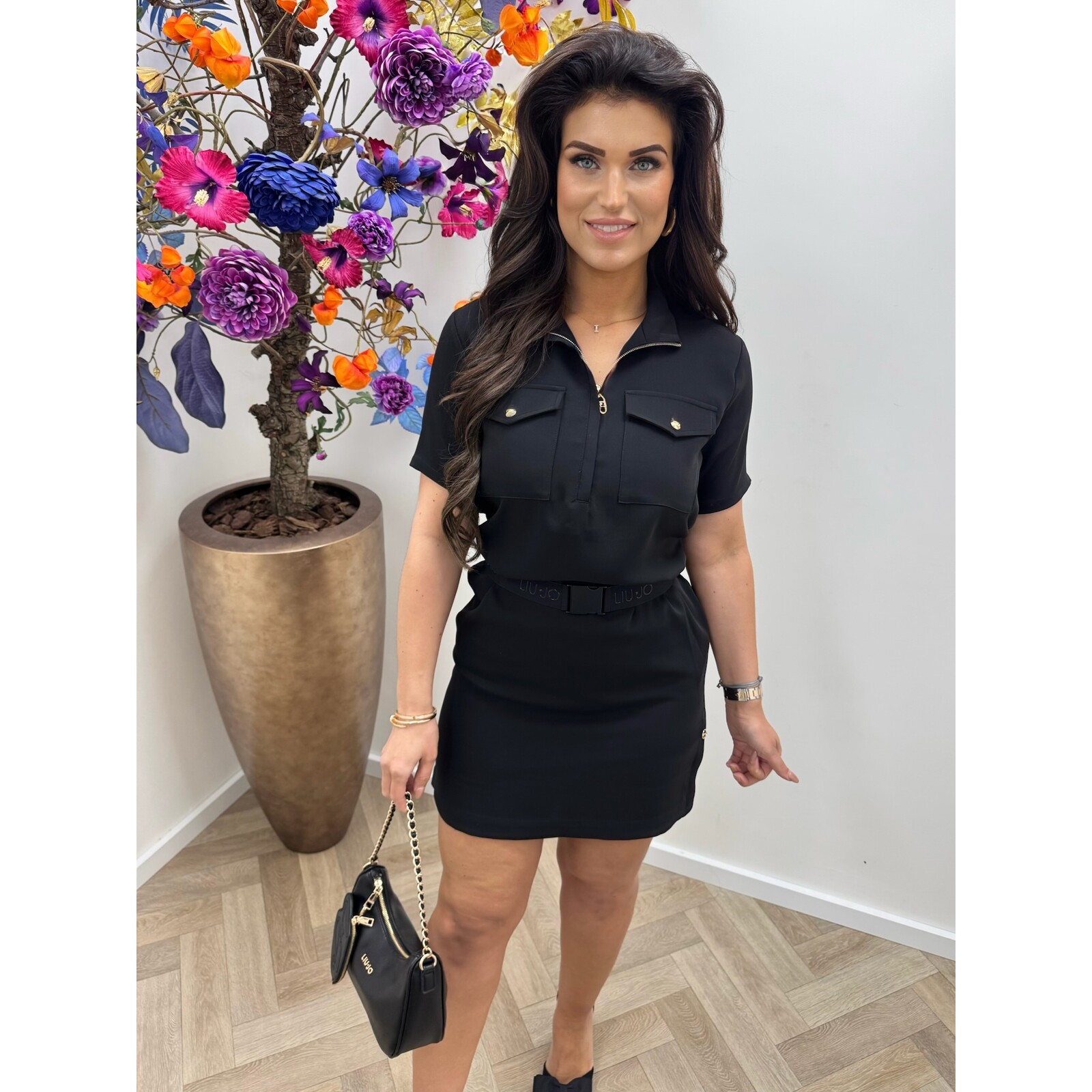 Liu-Jo Dress Tess With Belt Liu Jo Black 1847