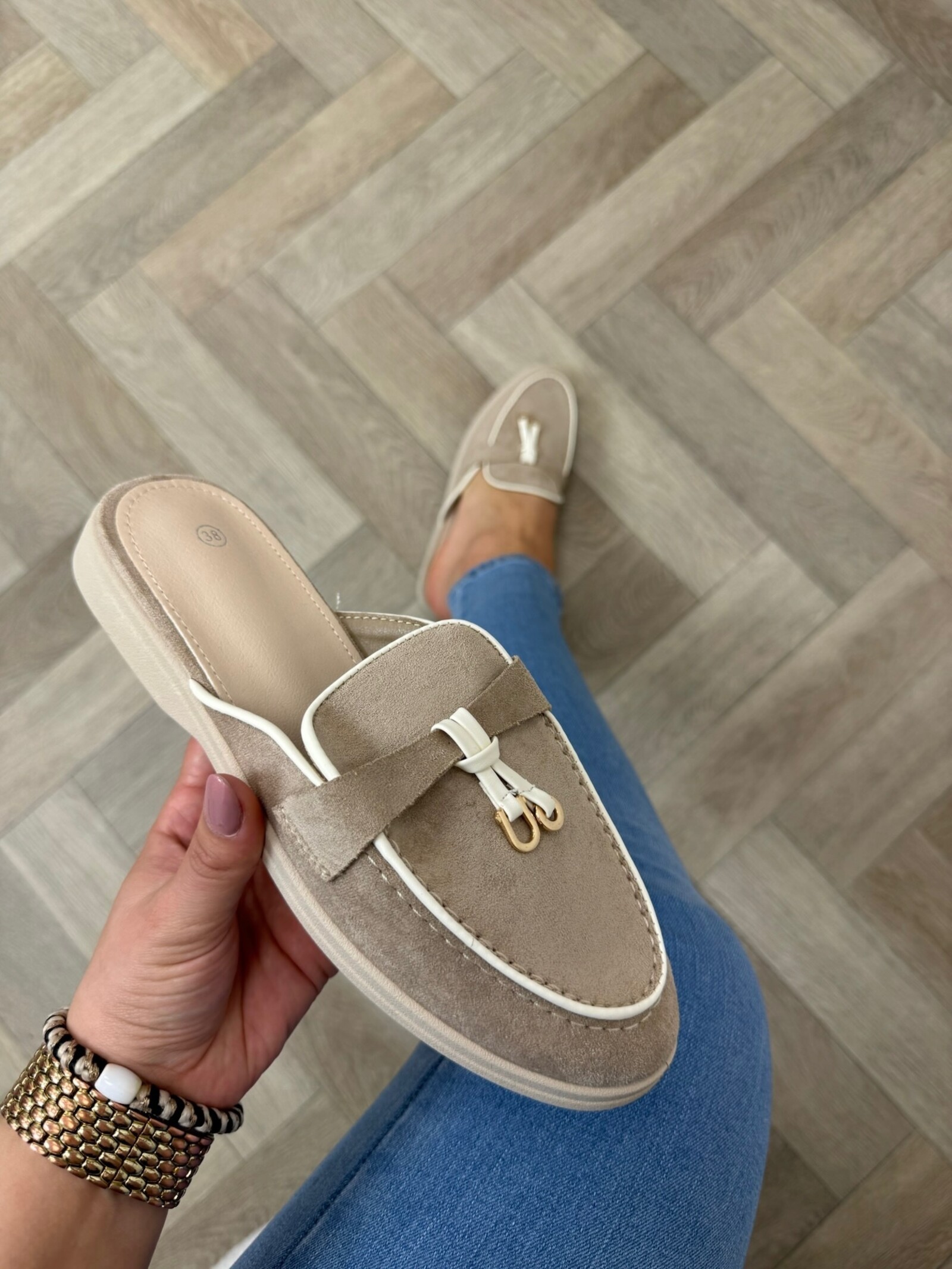 Loafer Slippers Suede 816 Khaki