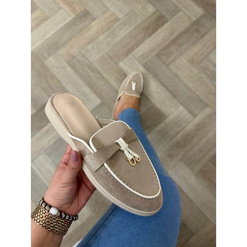 Loafer Slippers Suede 816 Khaki