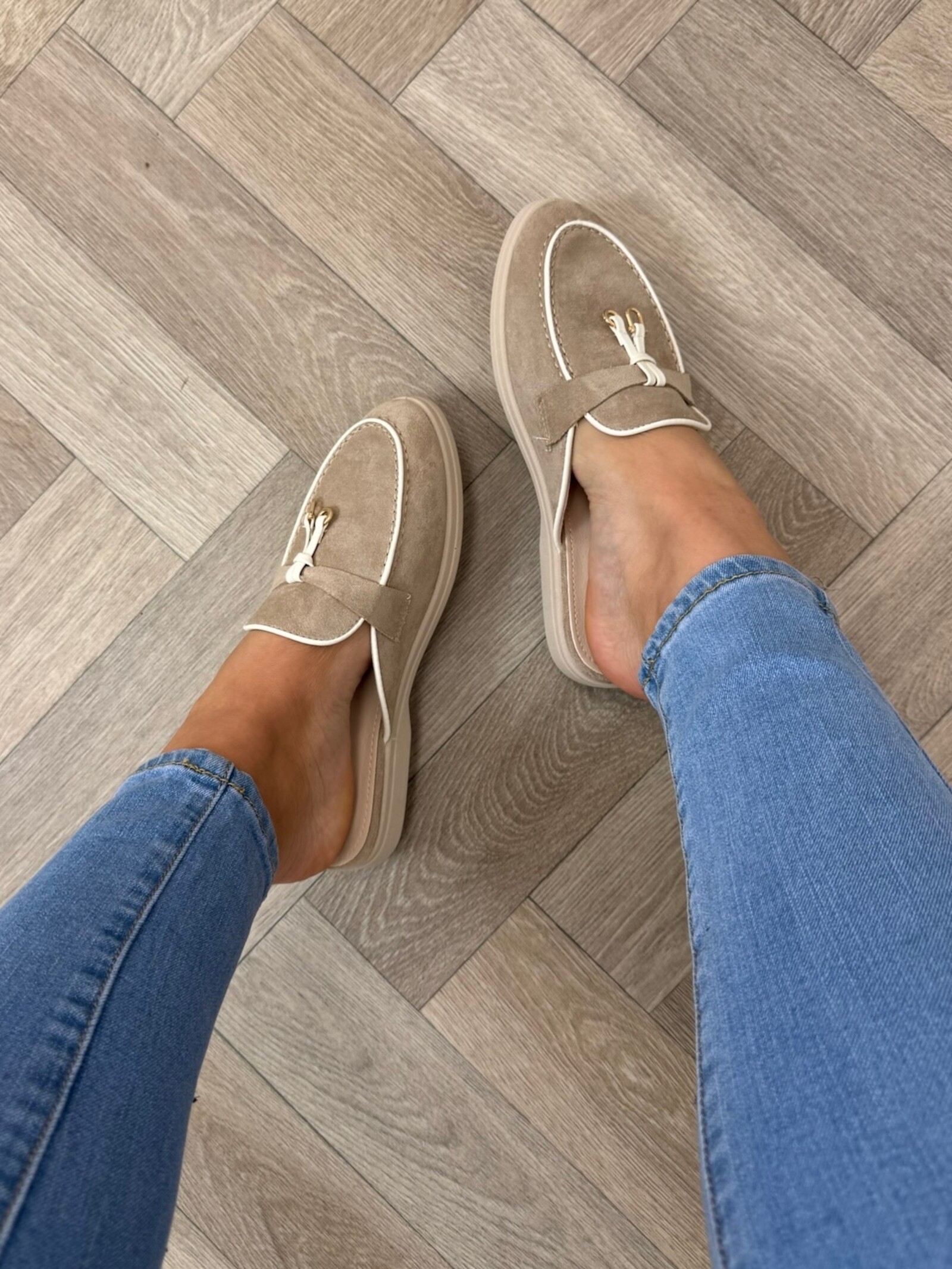 Loafer Slippers Suede 816 Khaki