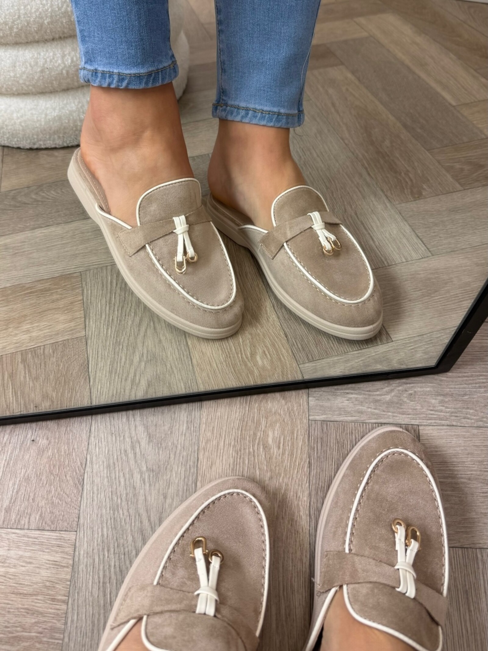 Loafer Slippers Suede 816 Khaki