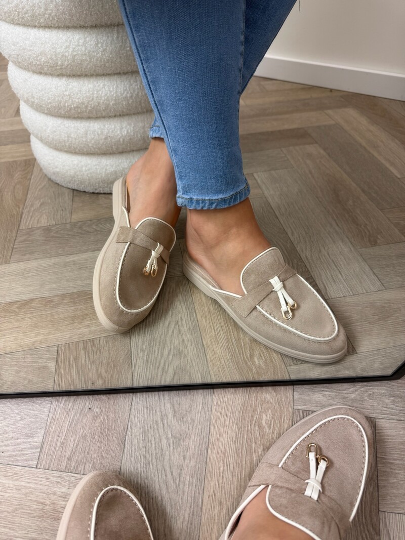 Loafer Slippers Suede 816 Khaki