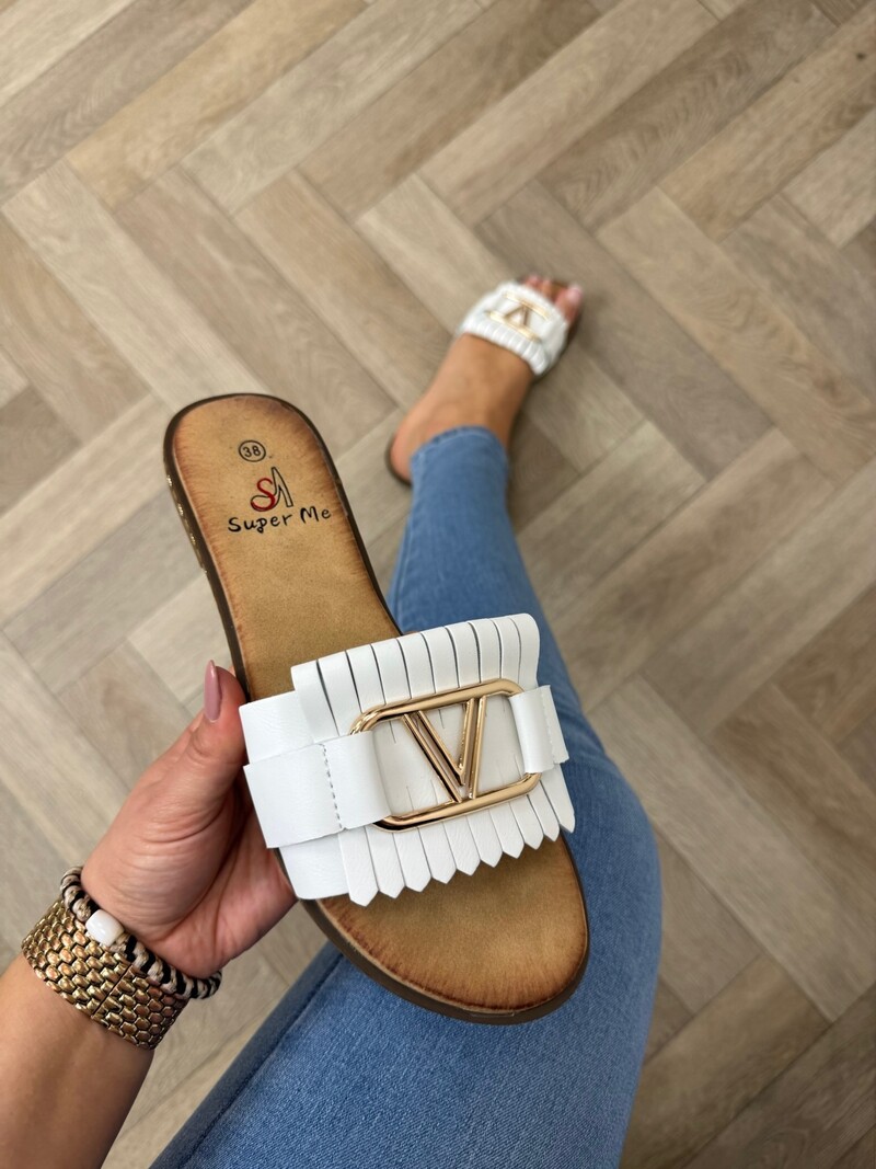 Slippers V Franje CH027 White