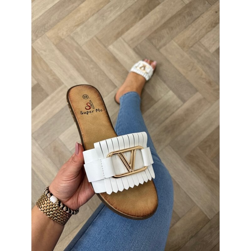 Slippers V Franje CH027 White