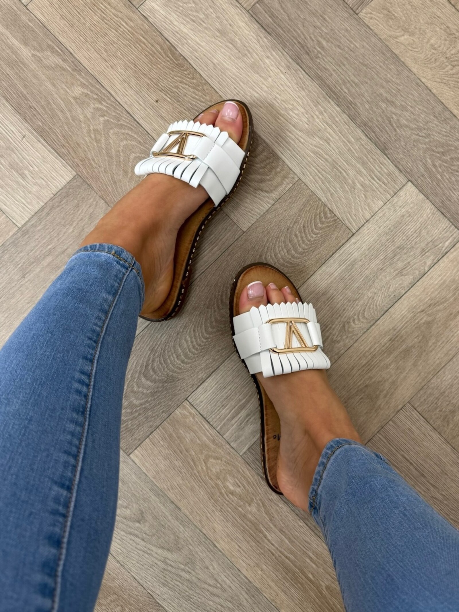 Slippers V Franje CH027 White