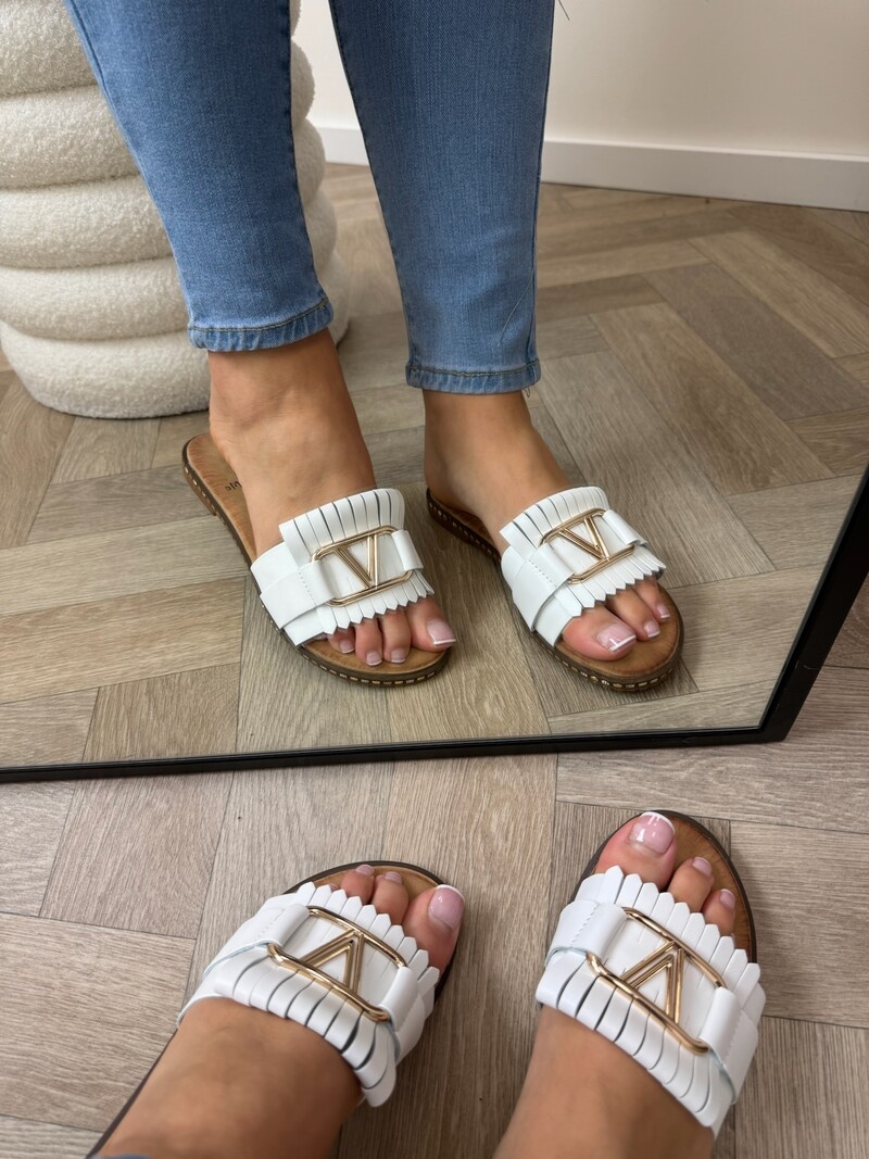 Slippers V Franje CH027 White
