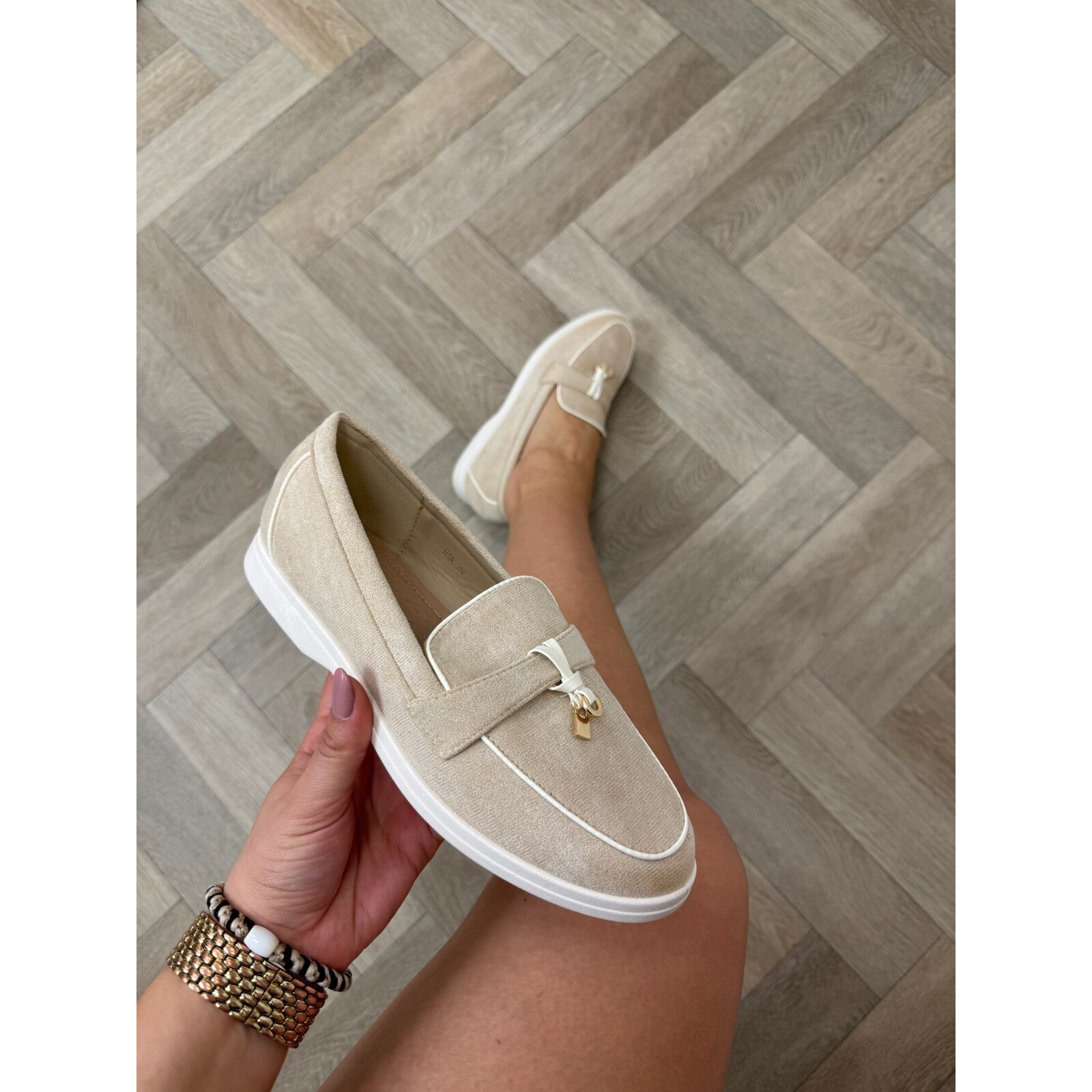 Loafers Stella Suede 818 Beige
