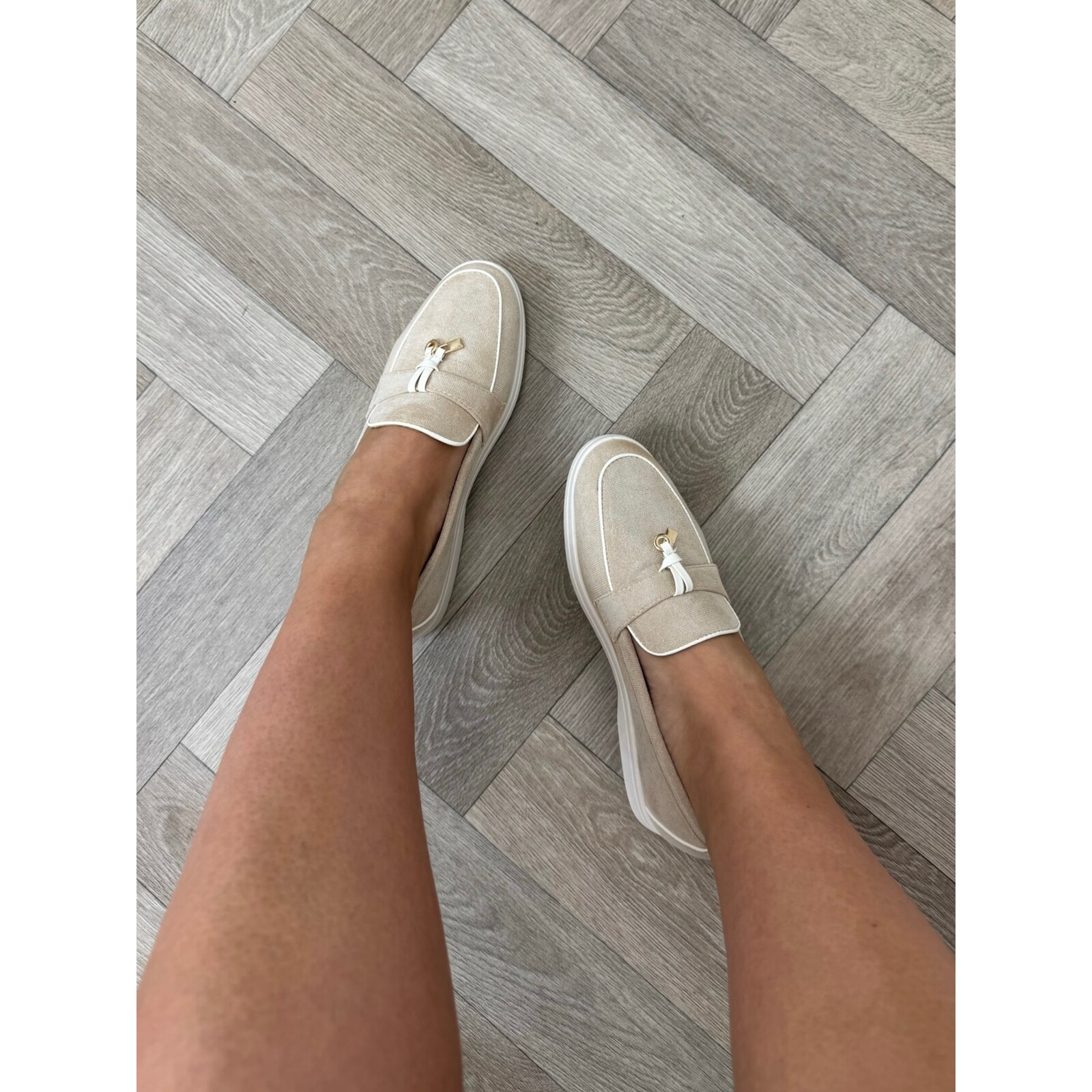 Loafers Stella Suede 818 Beige