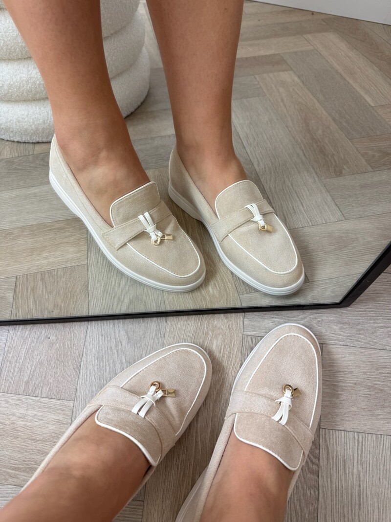 Loafers Stella Suede 818 Beige