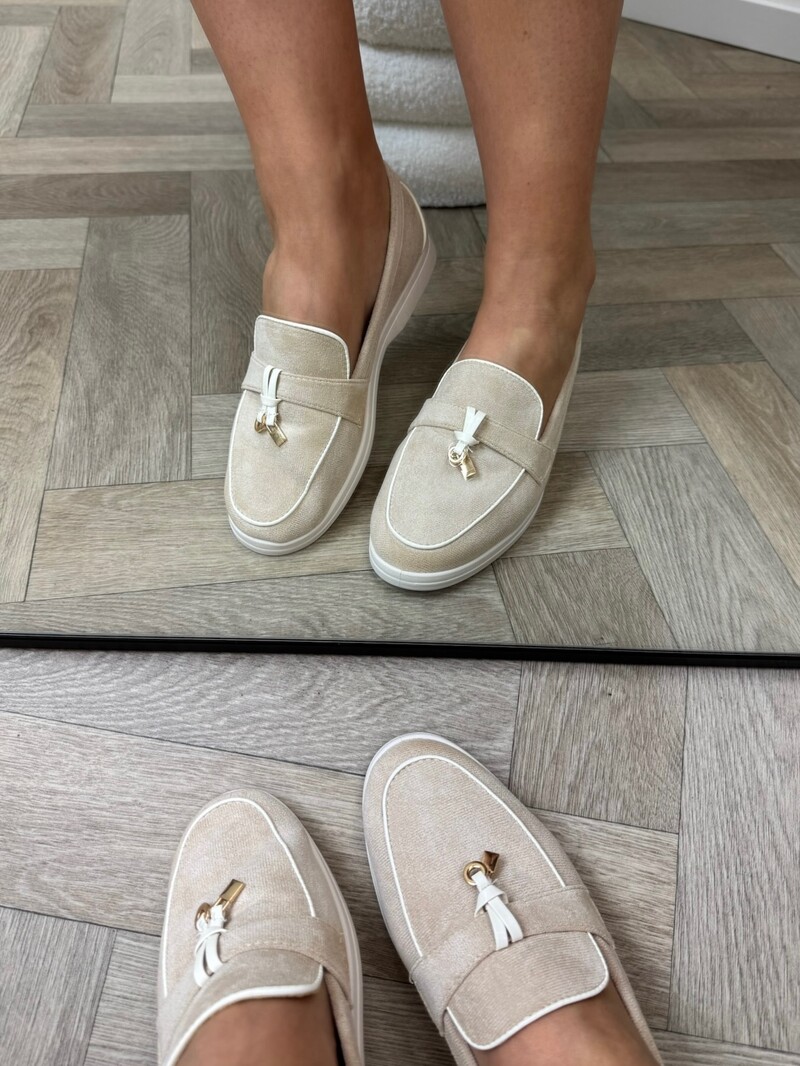 Loafers Stella Suede 818 Beige
