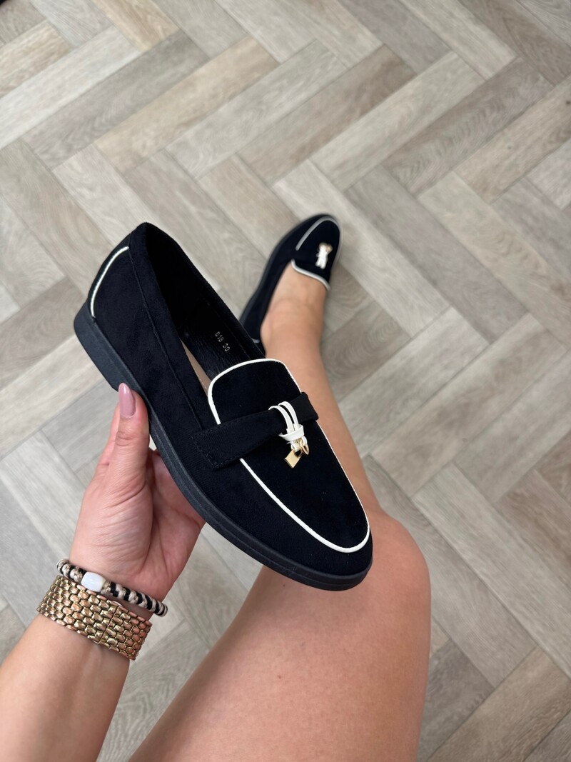 Loafers Stella Suede 818 Black
