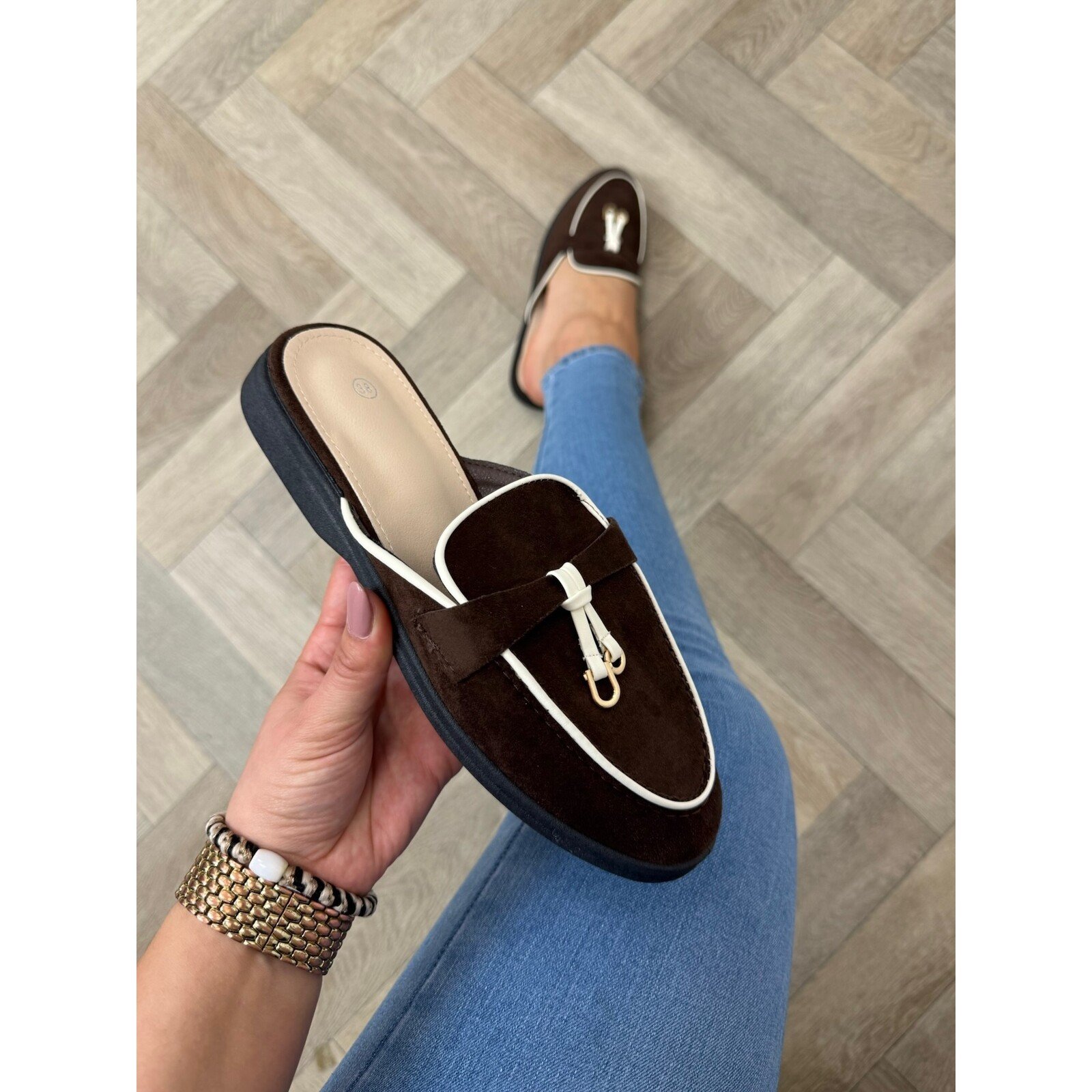 Loafer Slippers Suede 816 Choco