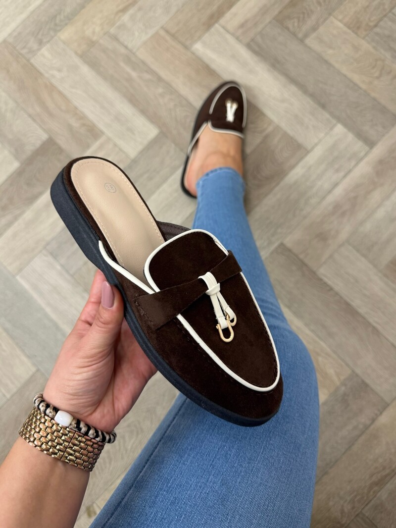 Loafer Slippers Suede 816 Choco