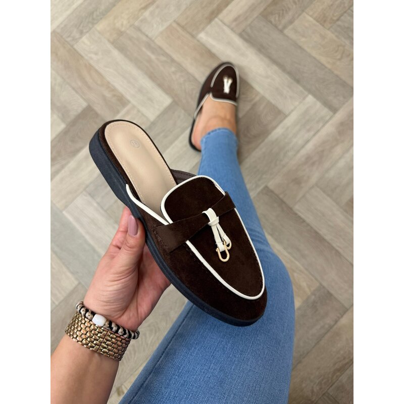 Loafer Slippers Suede 816 Choco
