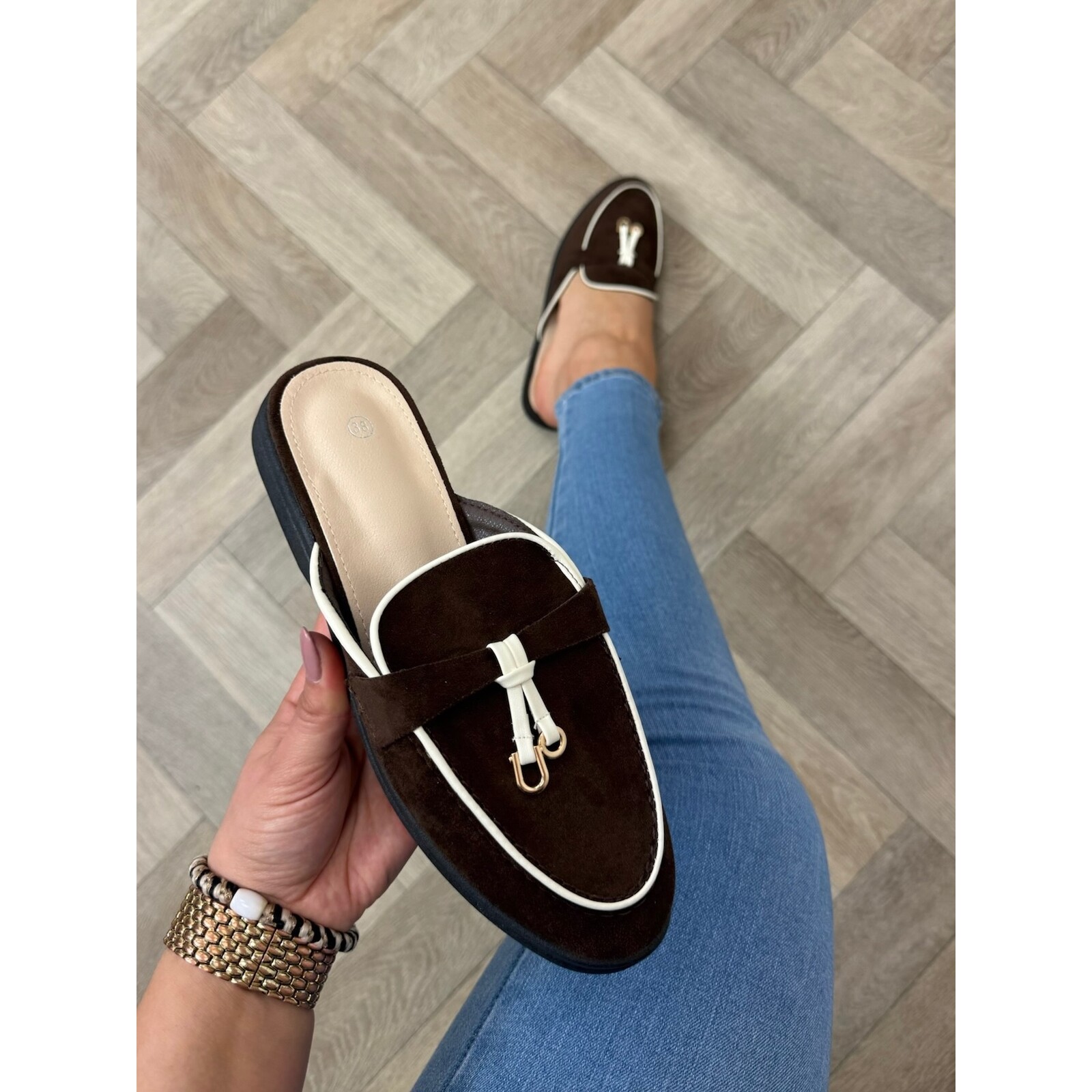 Loafer Slippers Suede 816 Choco