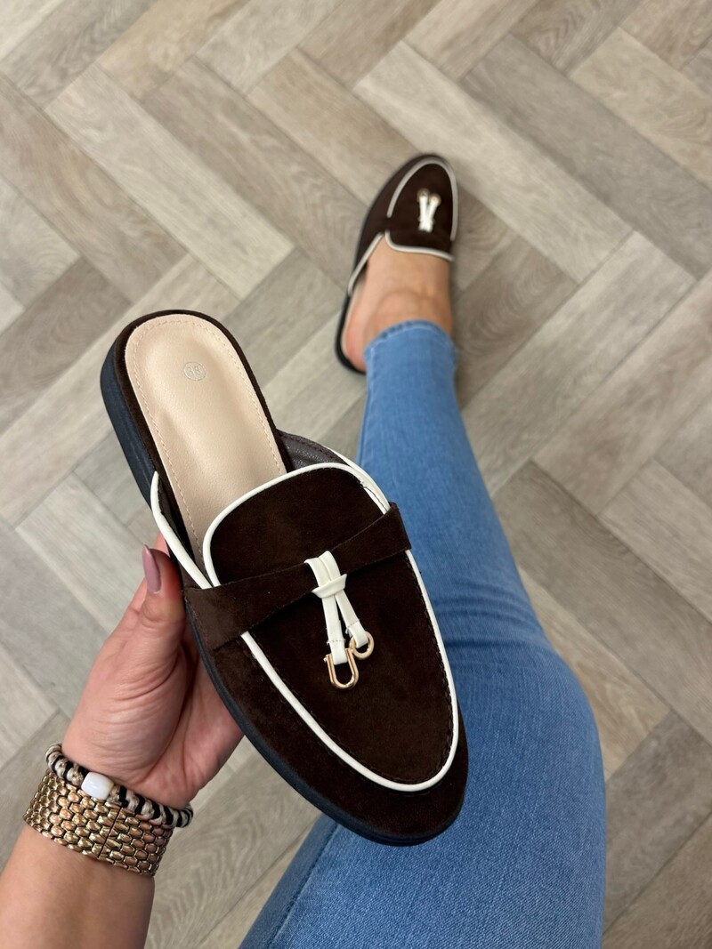 Loafer Slippers Suede 816 Choco