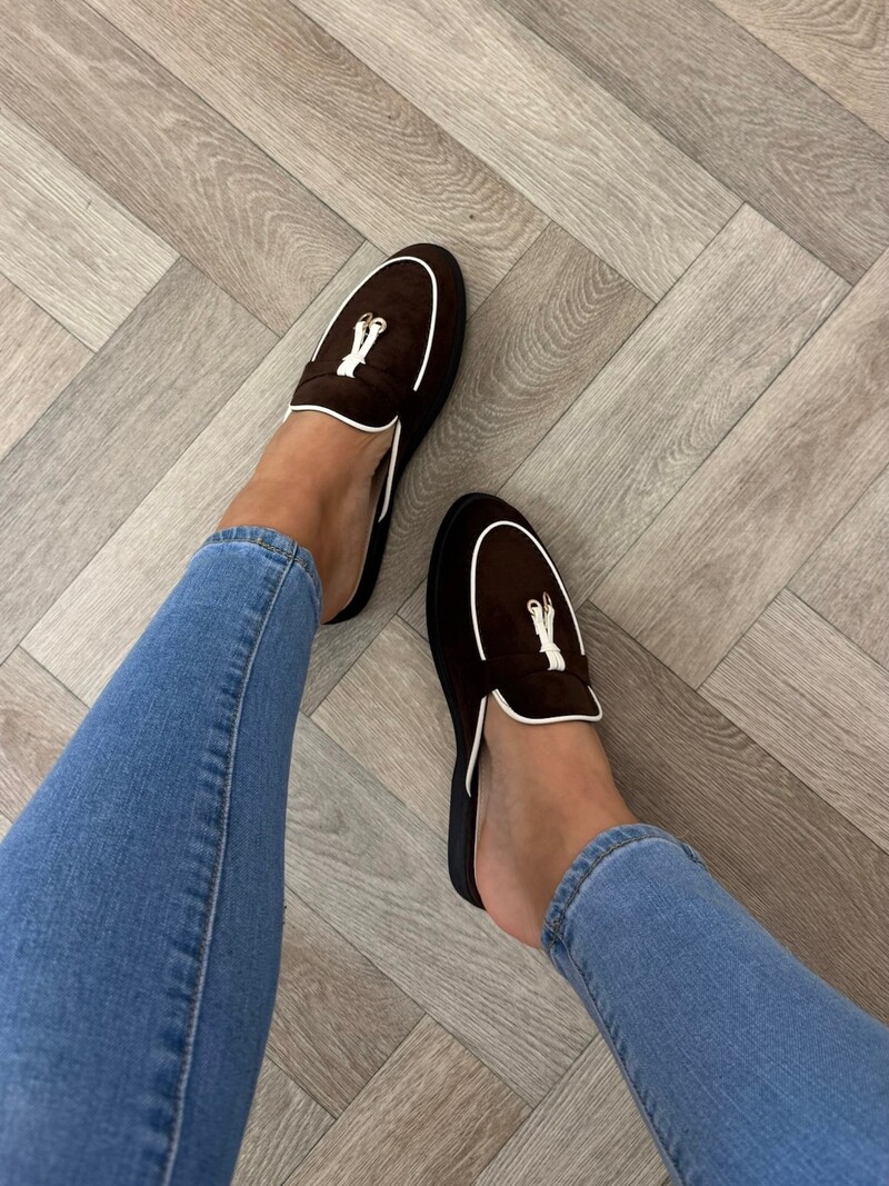 Loafer Slippers Suede 816 Choco