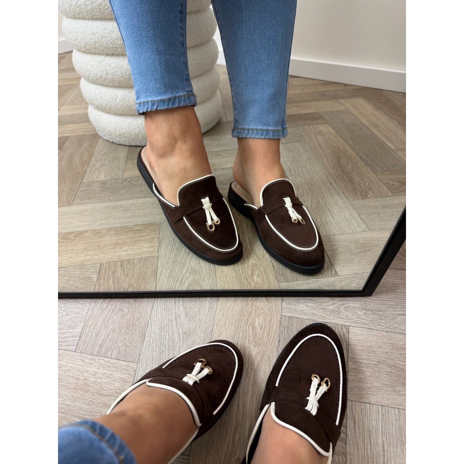 Loafer Slippers Suede 816 Choco