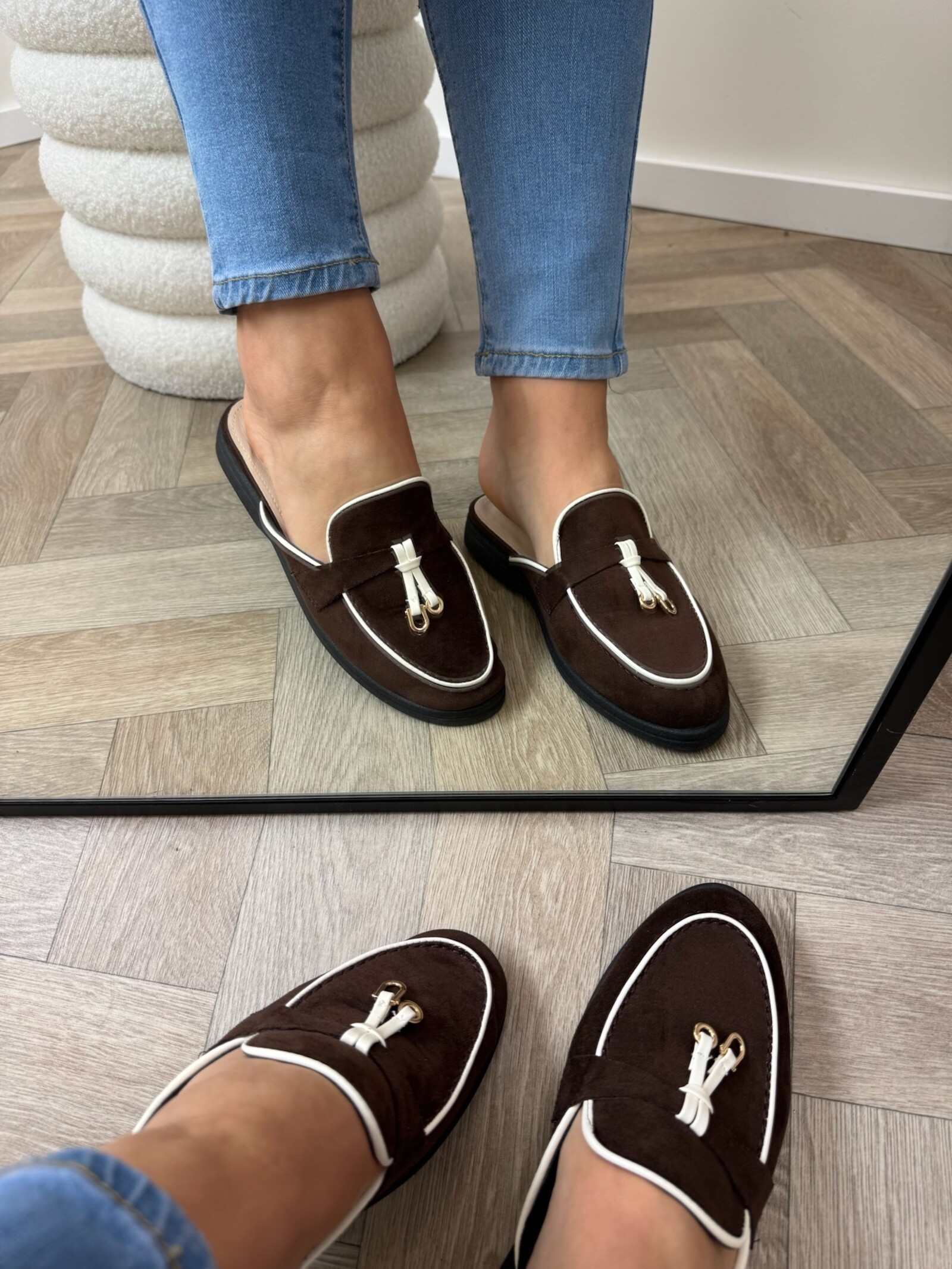 Loafer Slippers Suede 816 Choco