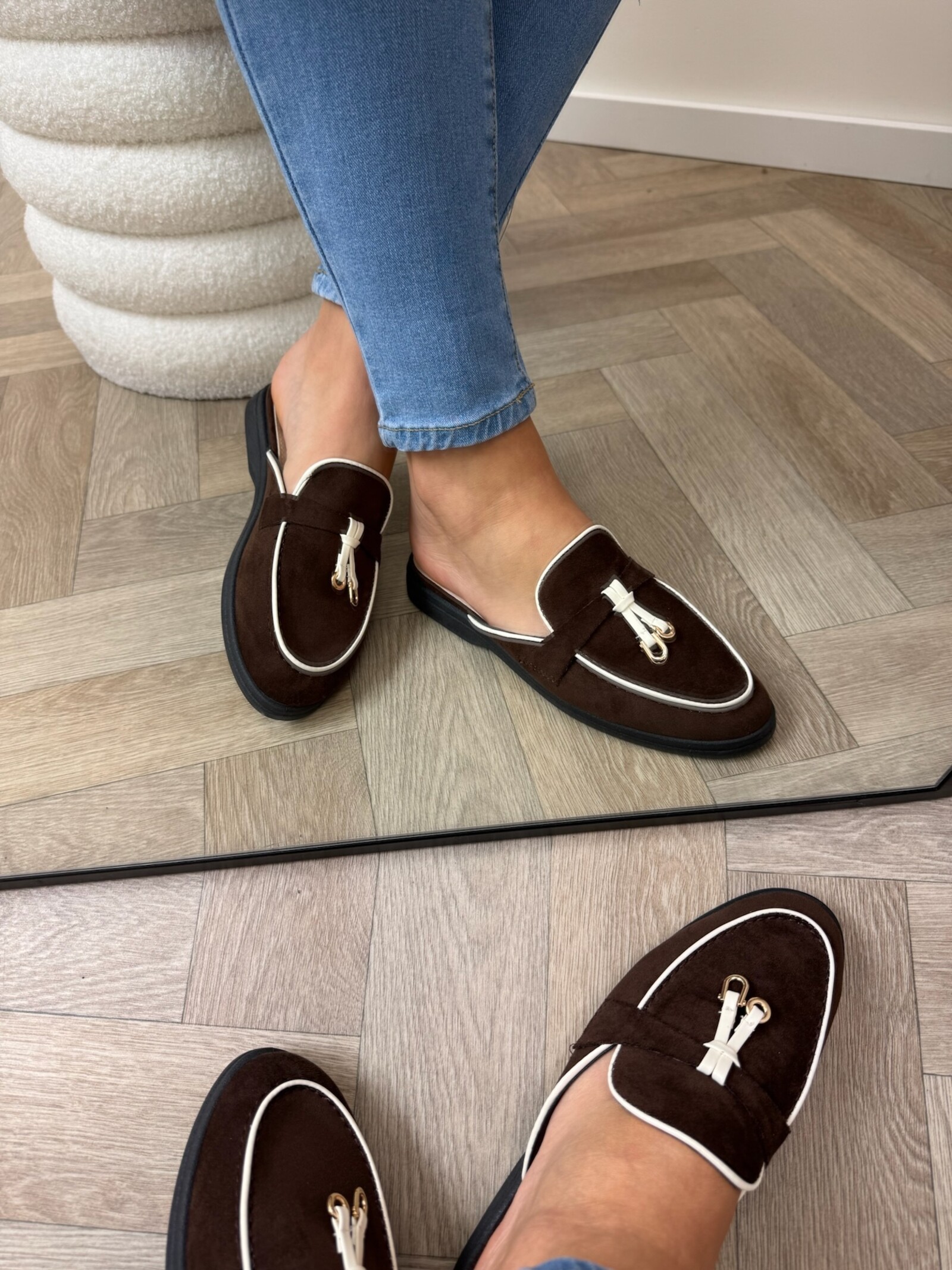 Loafer Slippers Suede 816 Choco