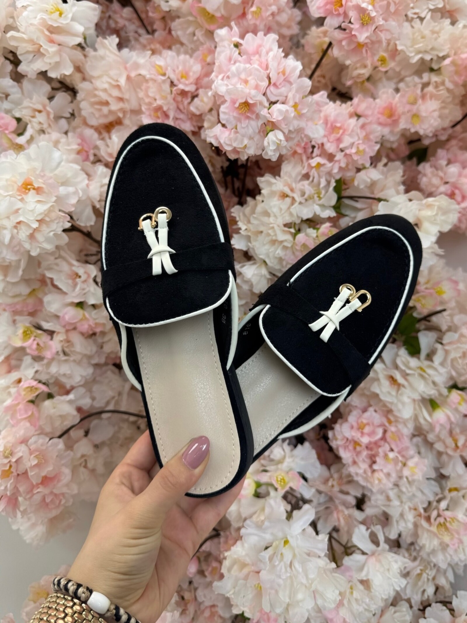 Loafer Slippers Suede 816 Black