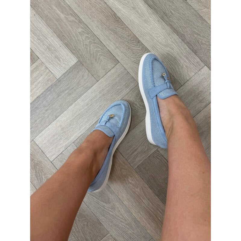 Loafers Diamonds 806 Blue