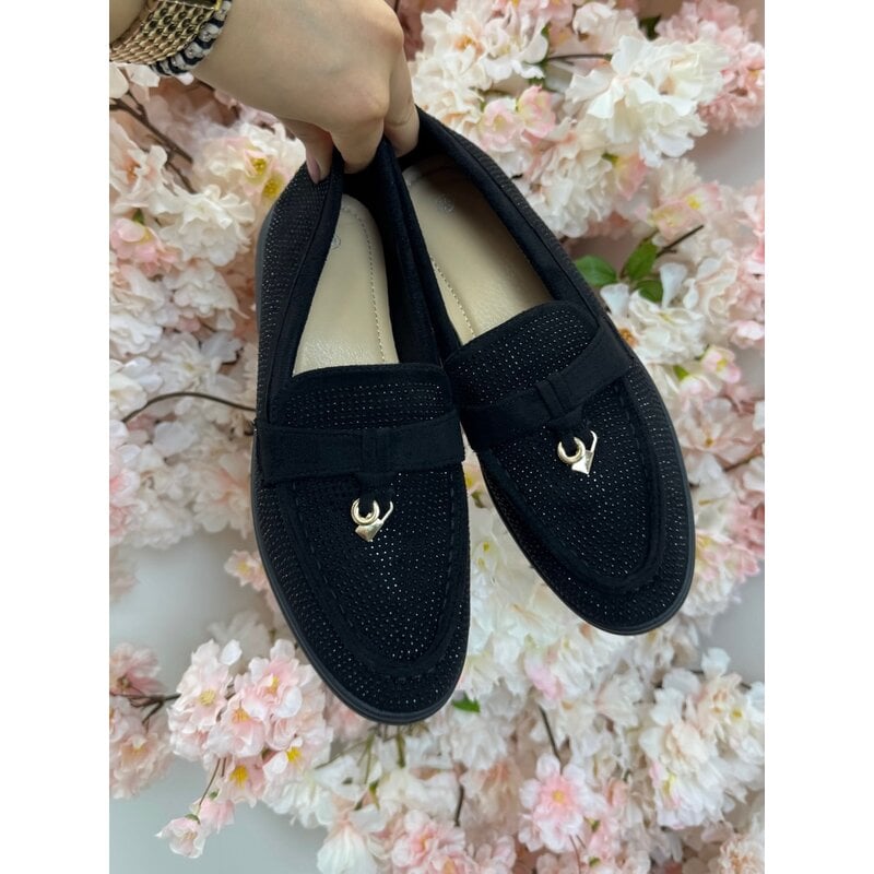 Loafers Diamonds 806 Black