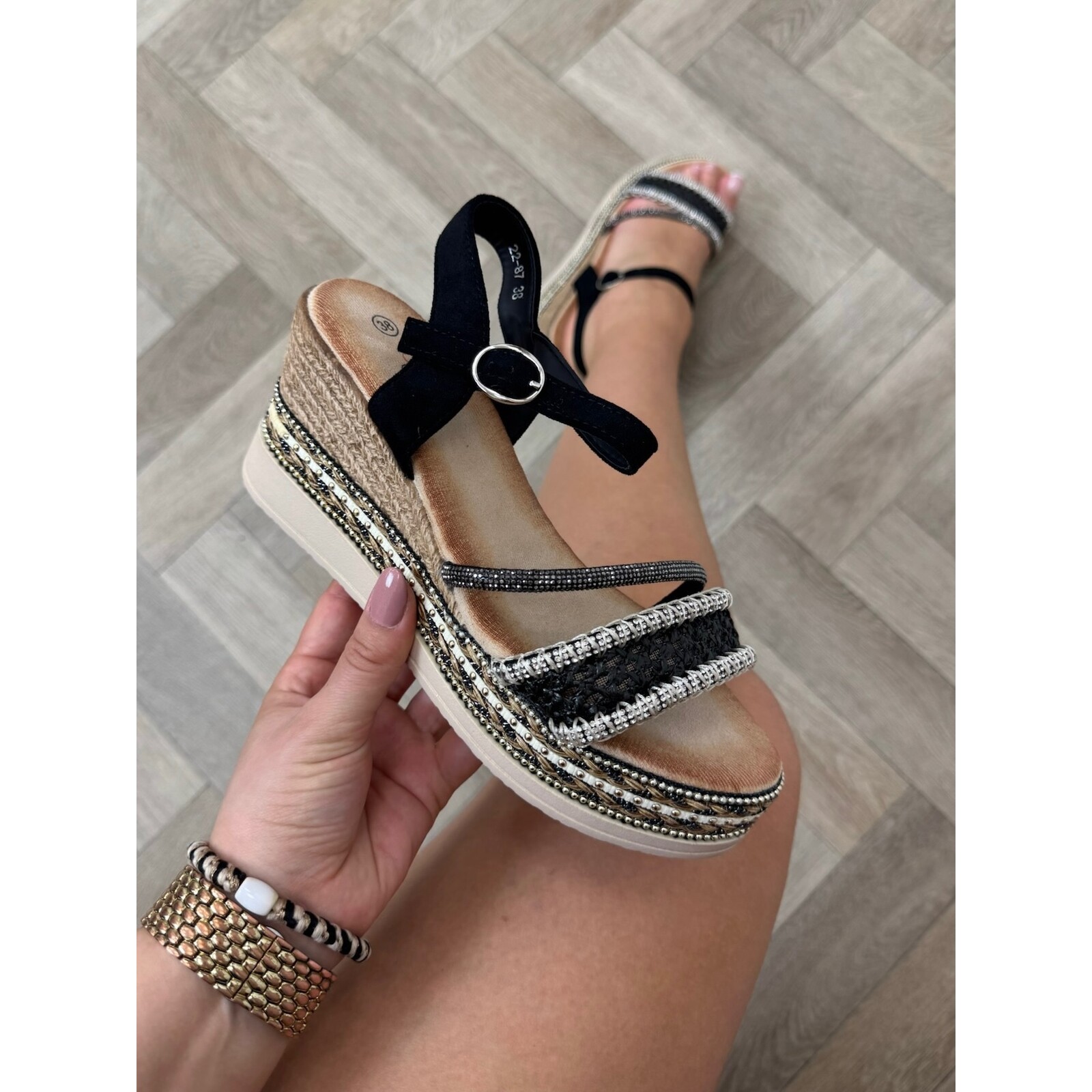 Wedges Goldie 22-87 Black