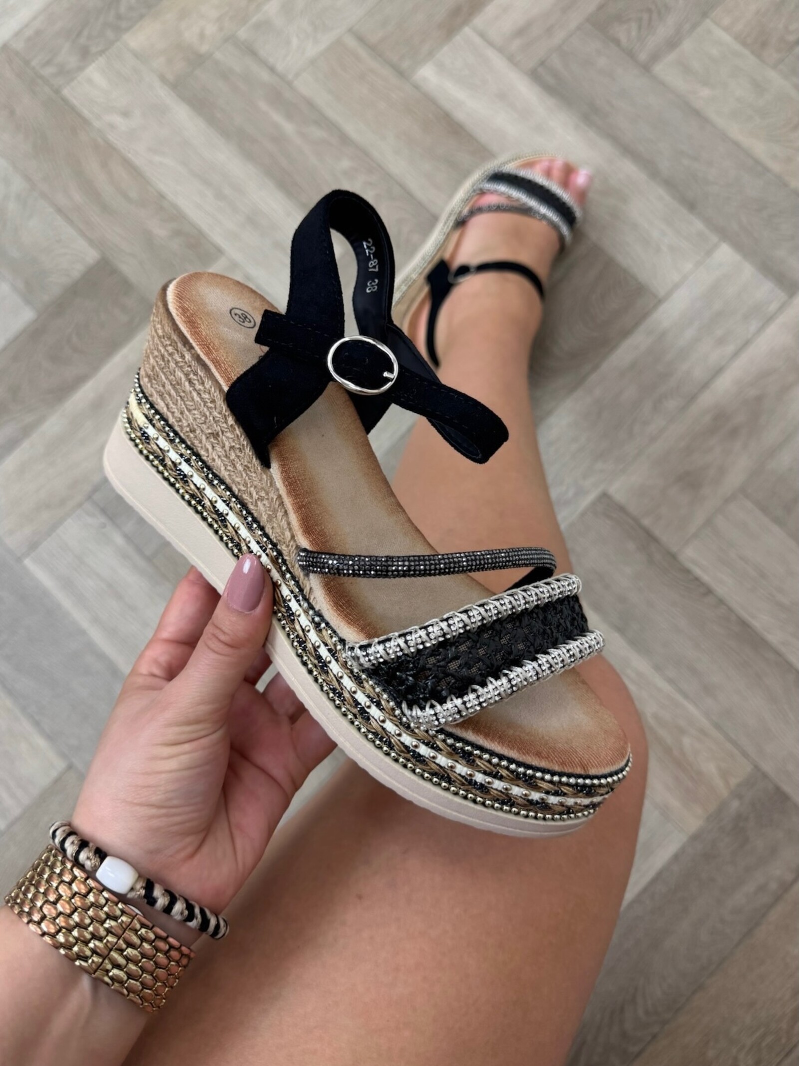 Wedges Goldie 22-87 Black