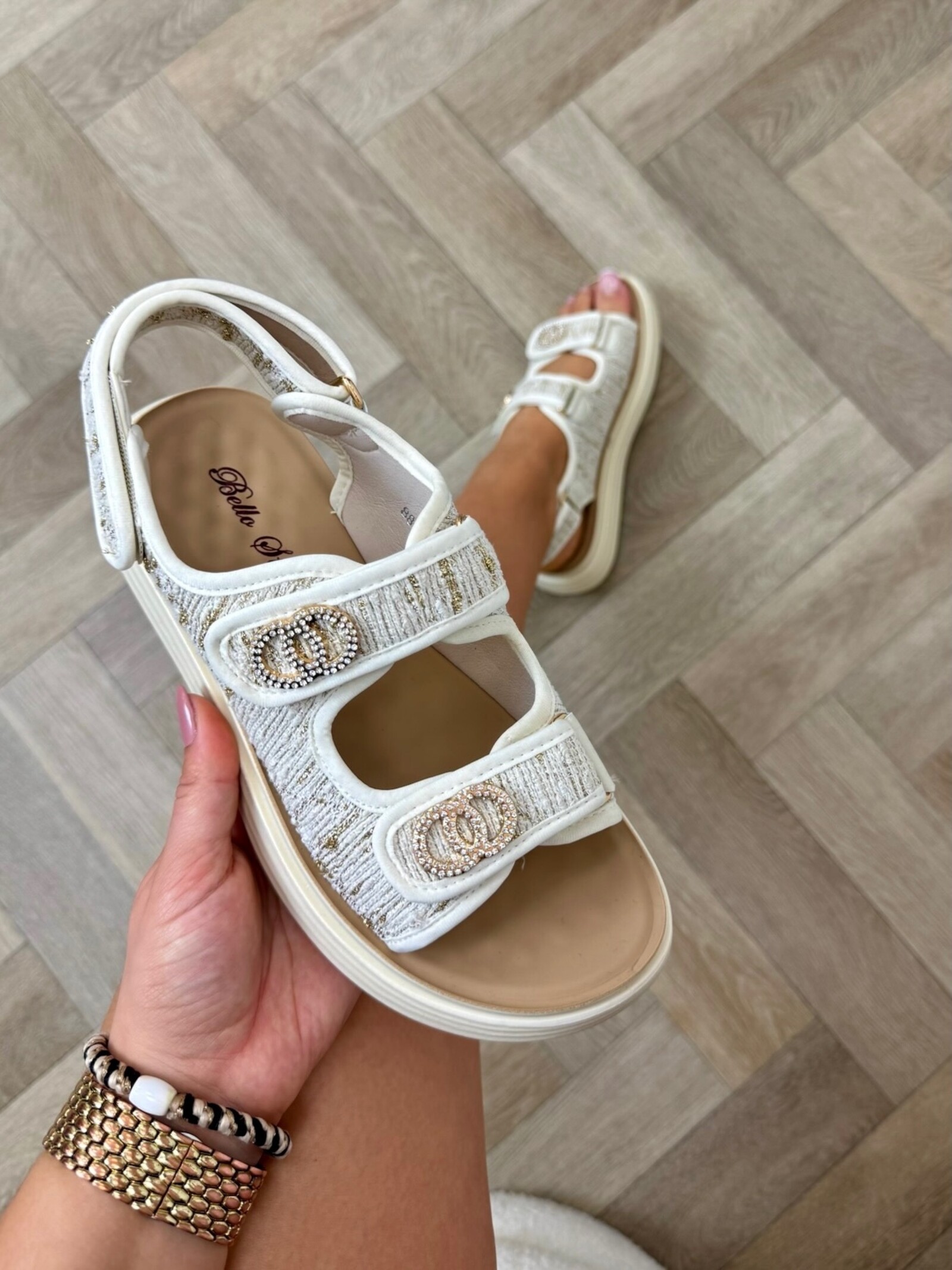 Sandaal Channie Tweed 88-21 Beige