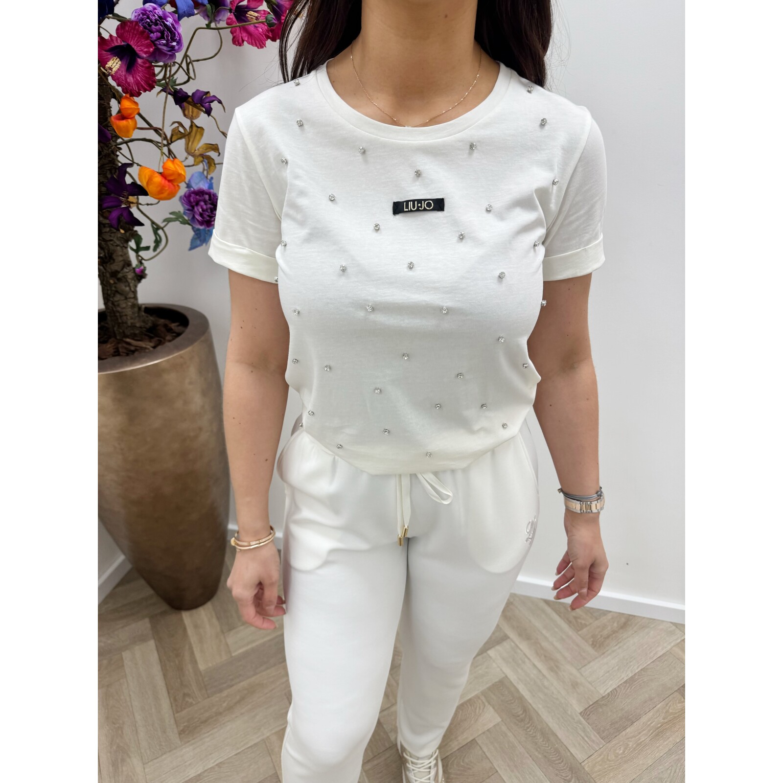 Liu-Jo T-Shirt Strass Of White Liu jo 1919