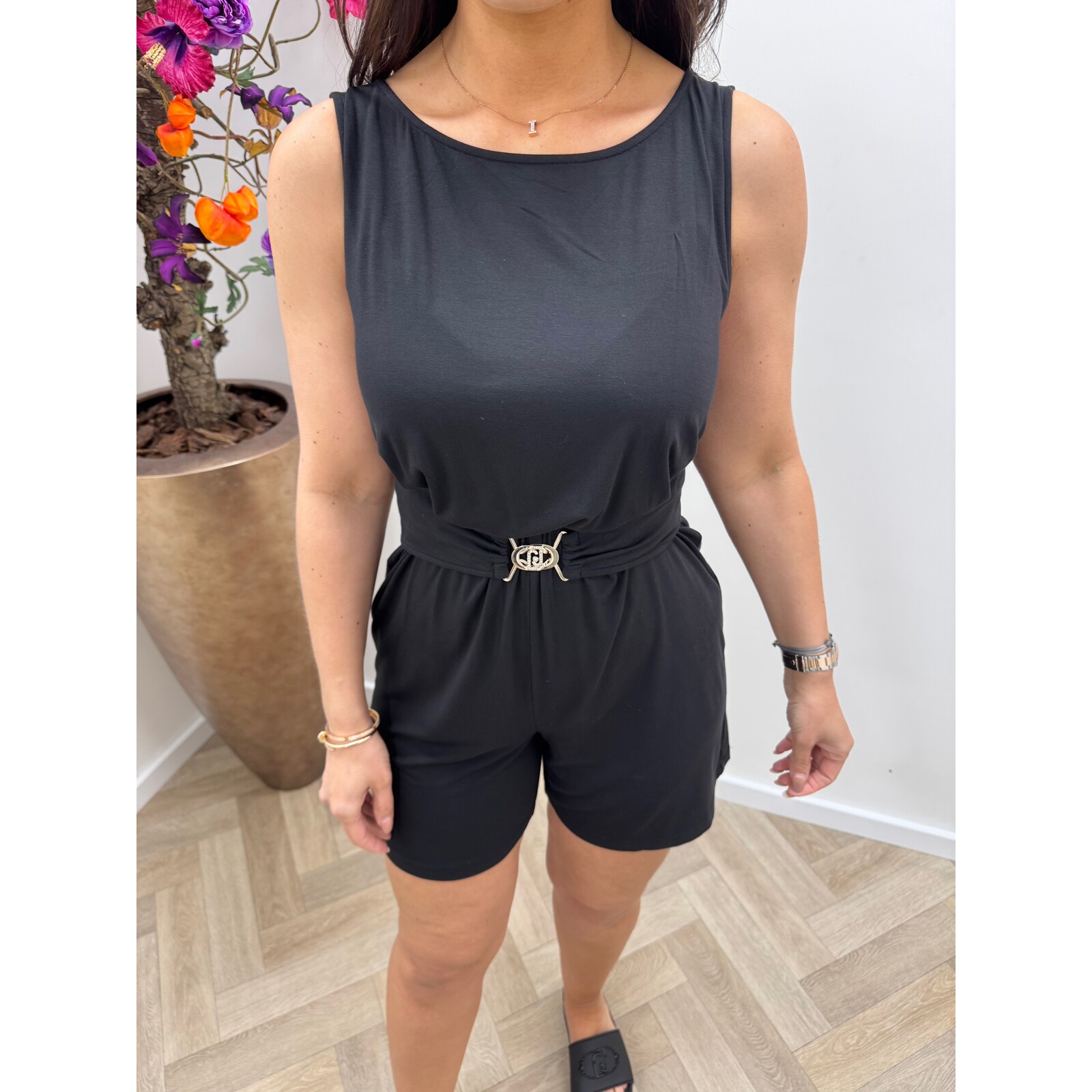 Liu-Jo Jumpsuit Tutina Logo Liu Jo Black 1932