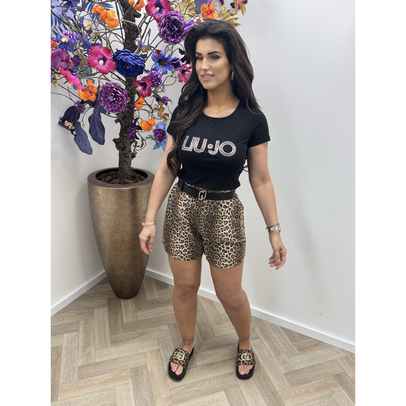 Liu-Jo T-shirt Leopard Black Liu Jo 1897