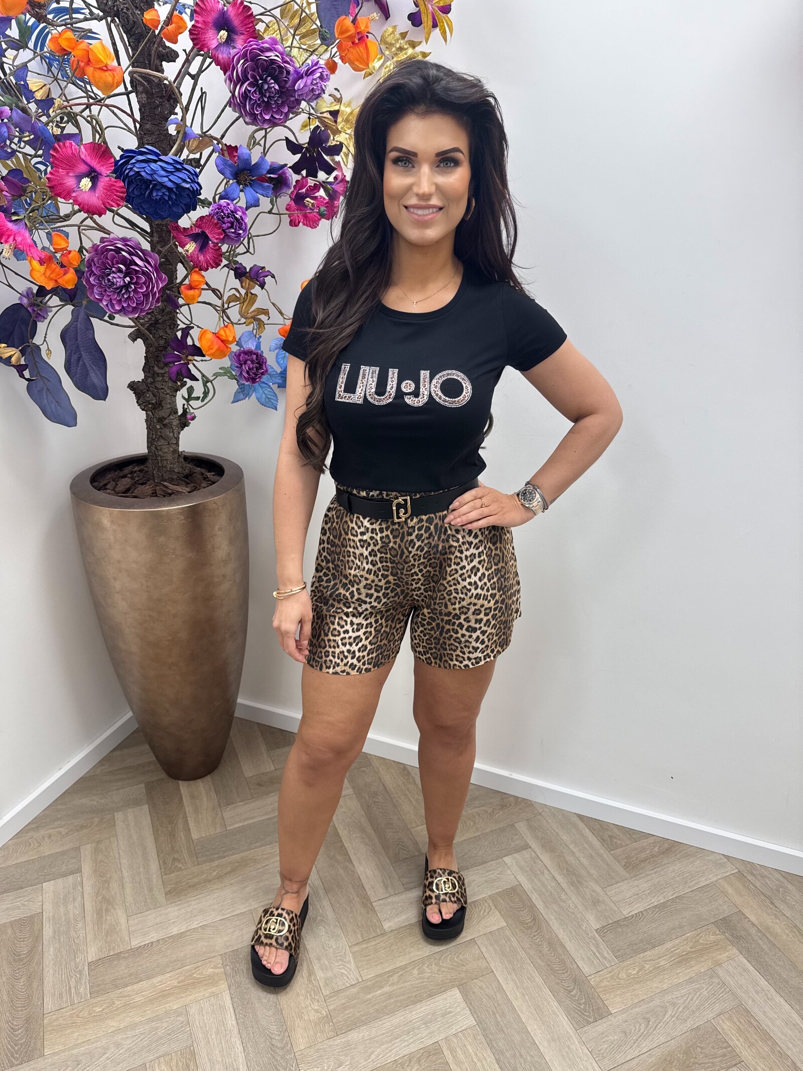 Liu-Jo T-shirt Leopard Black Liu Jo 1897