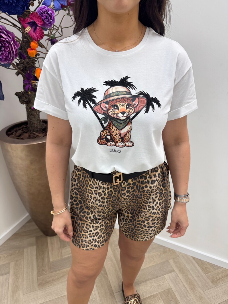 T-shirt Tiger White Liu Jo 1896