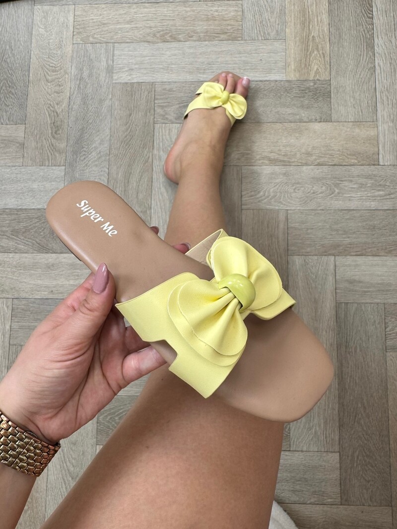Slippers Bow Bella H005-PL  Yellow