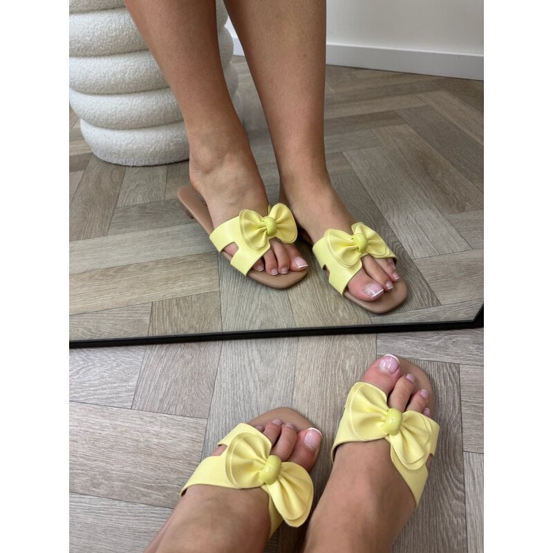 Slippers Bow Bella H005-PL  Yellow