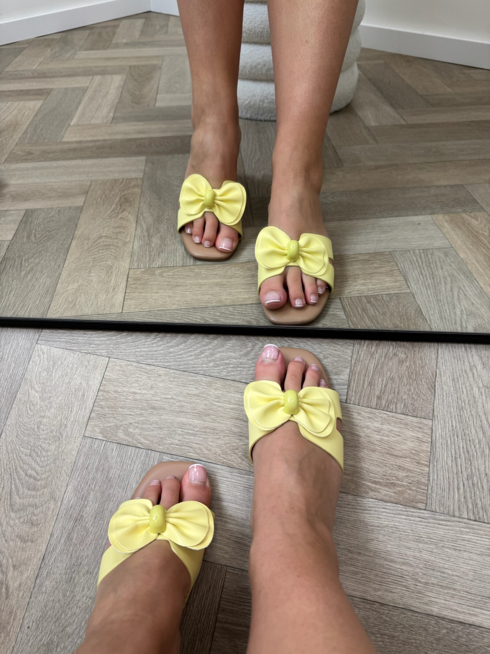 Slippers Bow Bella H005-PL  Yellow