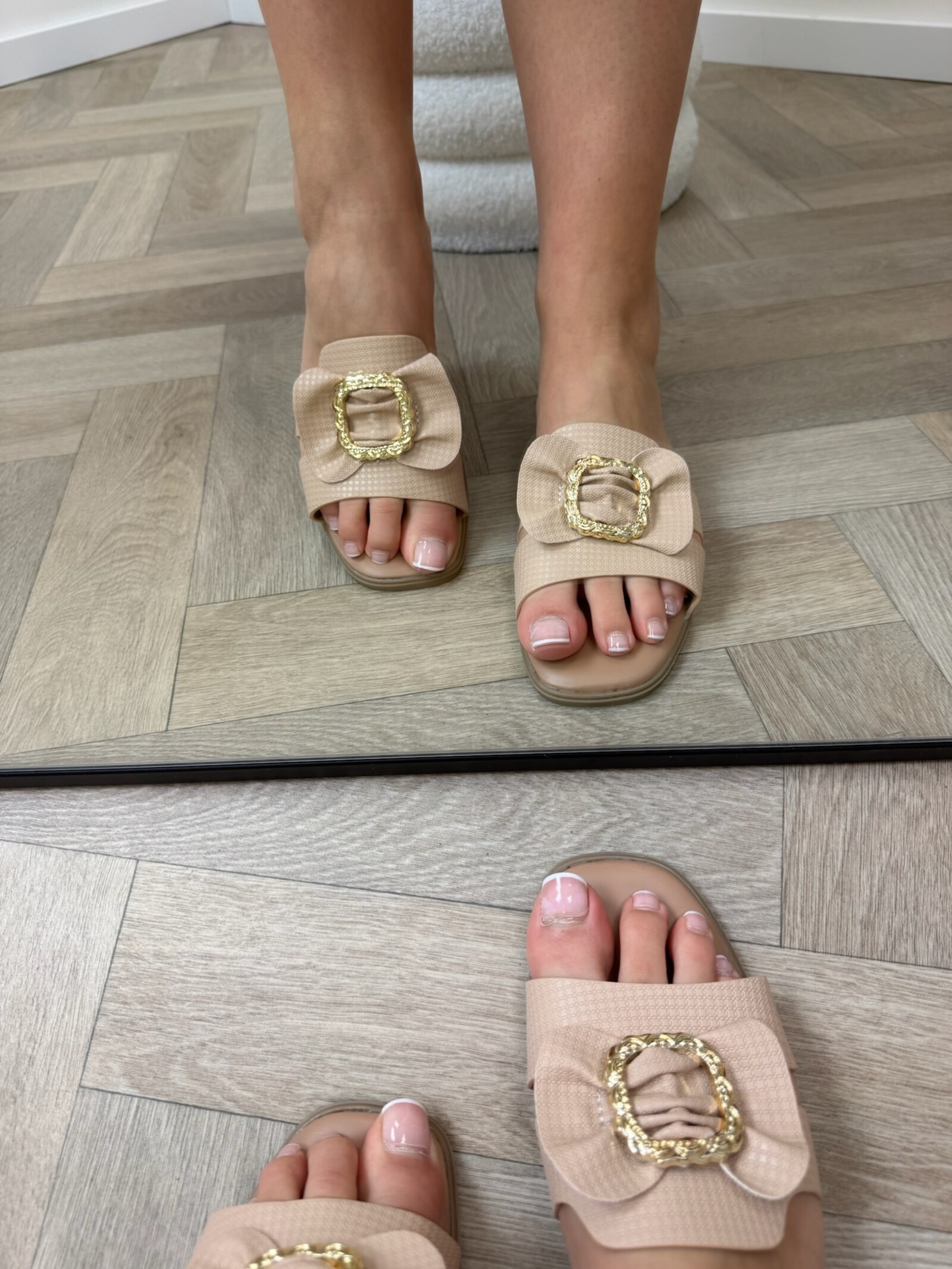 Slippers Celina H008-PL Beige