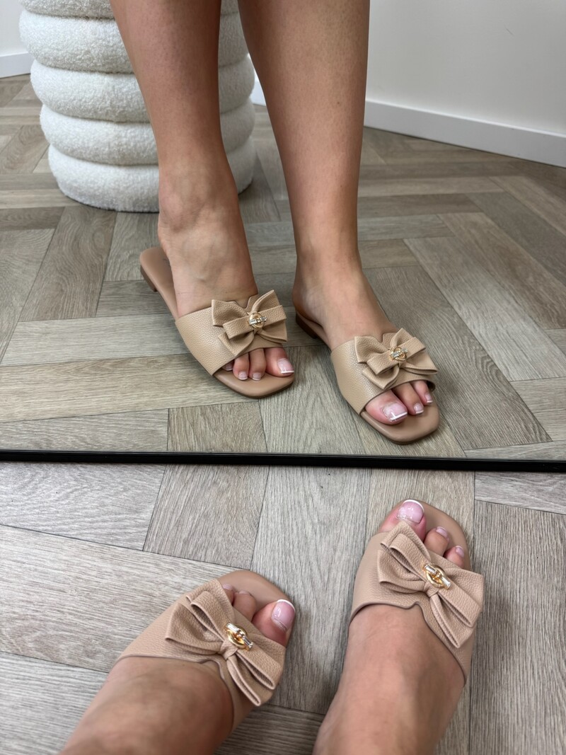 Slippers Gina Strikje HL003-PL Beige