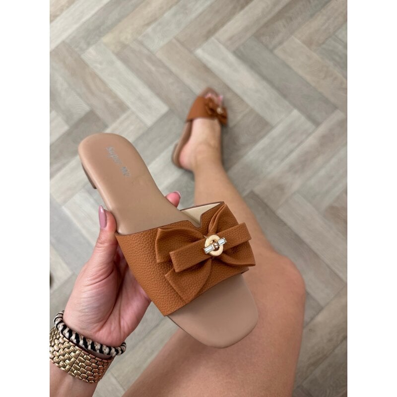 Slippers Gina Strikje HL003-PL Camel