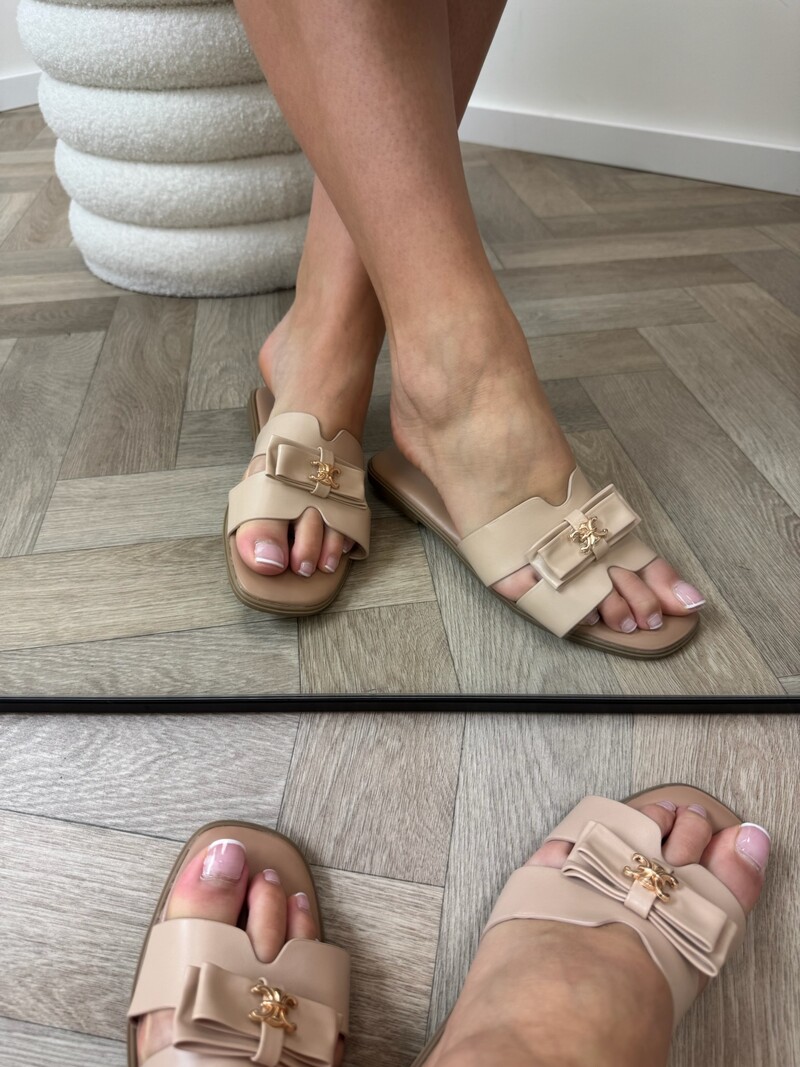 Slippers Strik Leyla H011-PL Beige