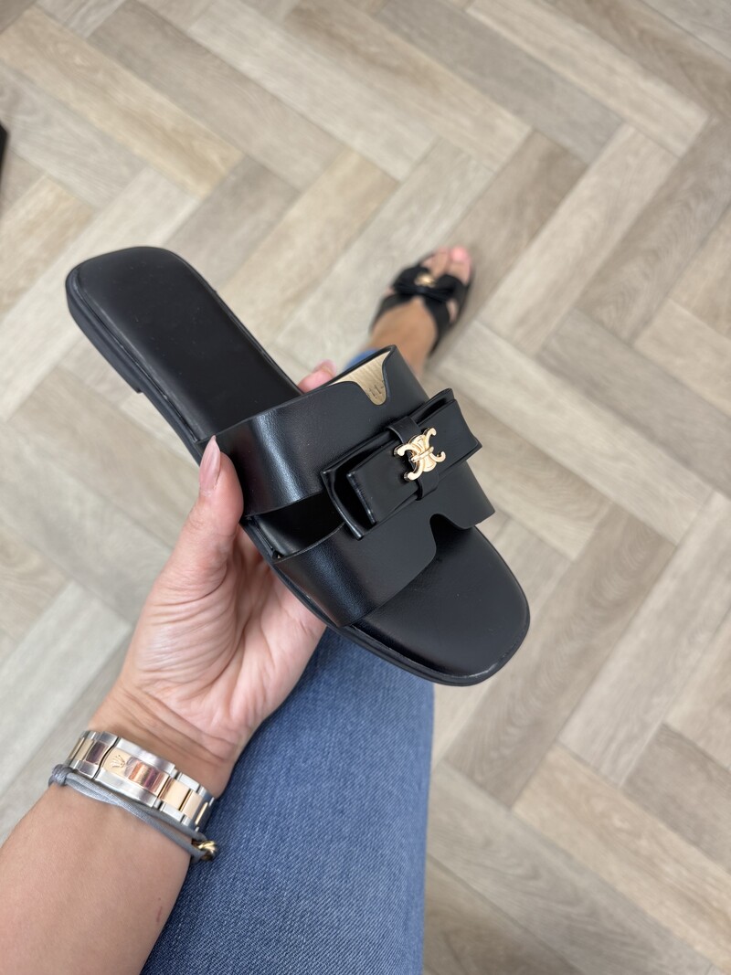 Slippers Strik Leyla H011-PL Black
