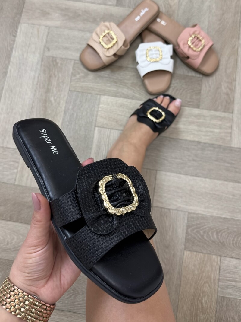 Slippers Celina H008-PL Black