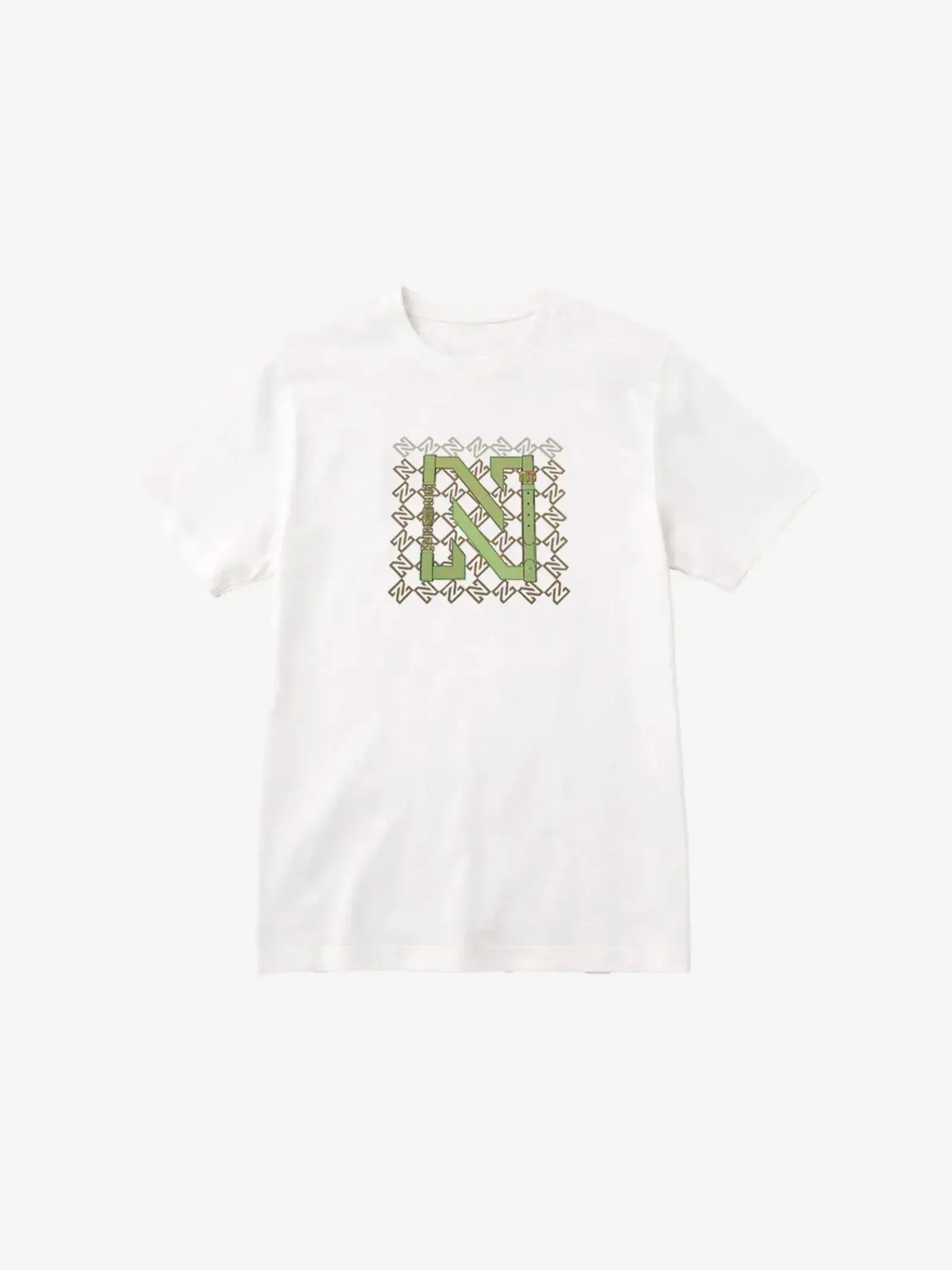Nikkie T-Shirt N Chain Star White Aloe Vera
