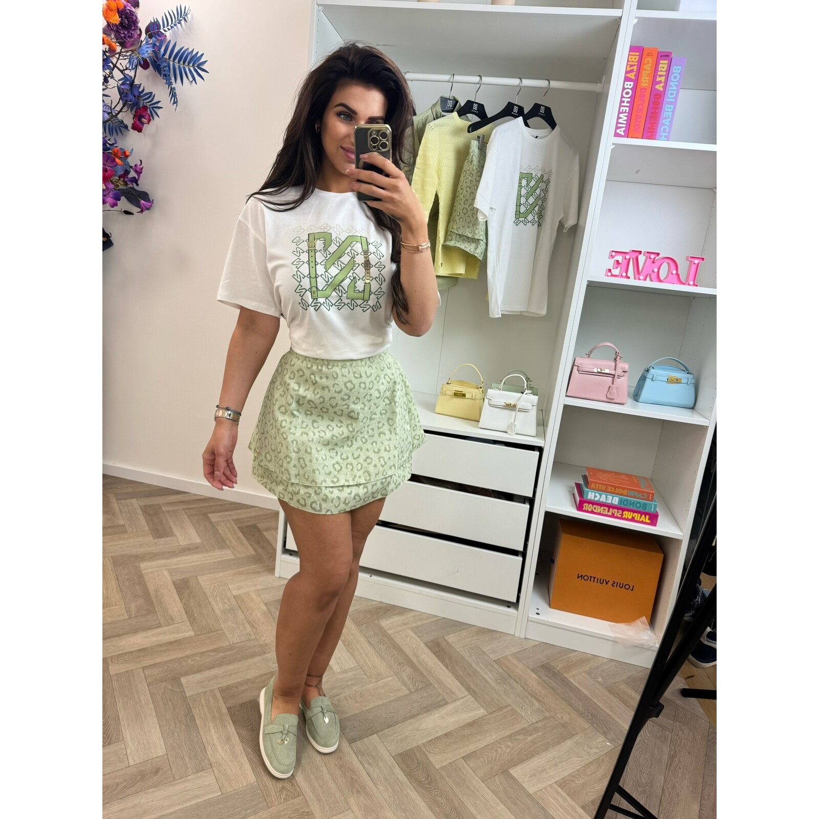 Nikkie T-Shirt N Chain Star White Aloe Vera