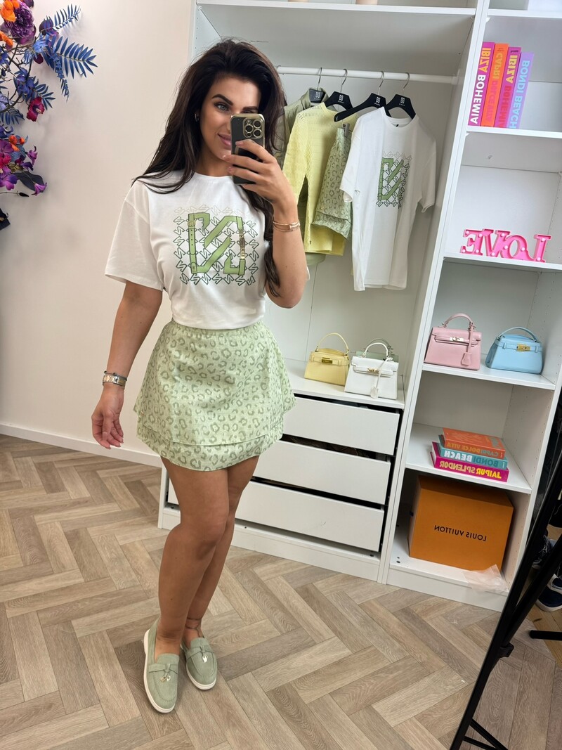 T-Shirt N Chain Star White Aloe Vera