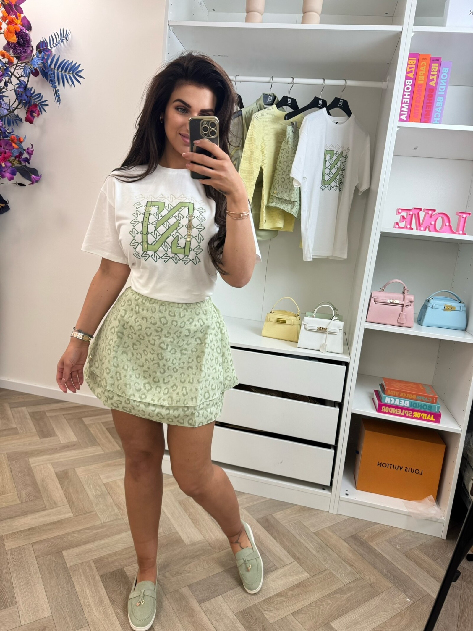 Nikkie T-Shirt N Chain Star White Aloe Vera