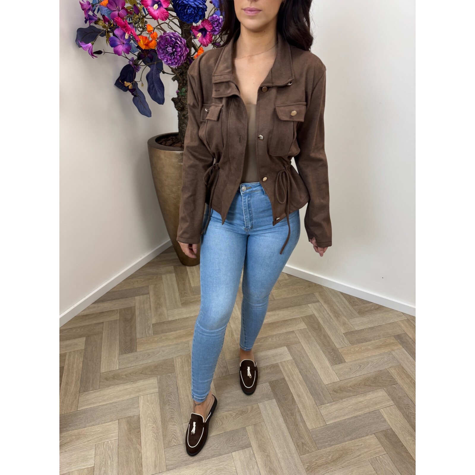 Suéde jacket Stella Choco